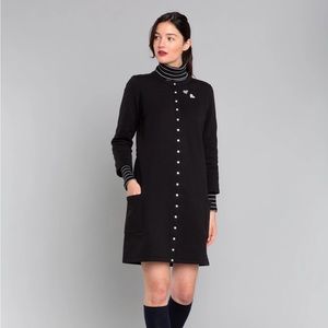 Agnes B snap dress size 2 black